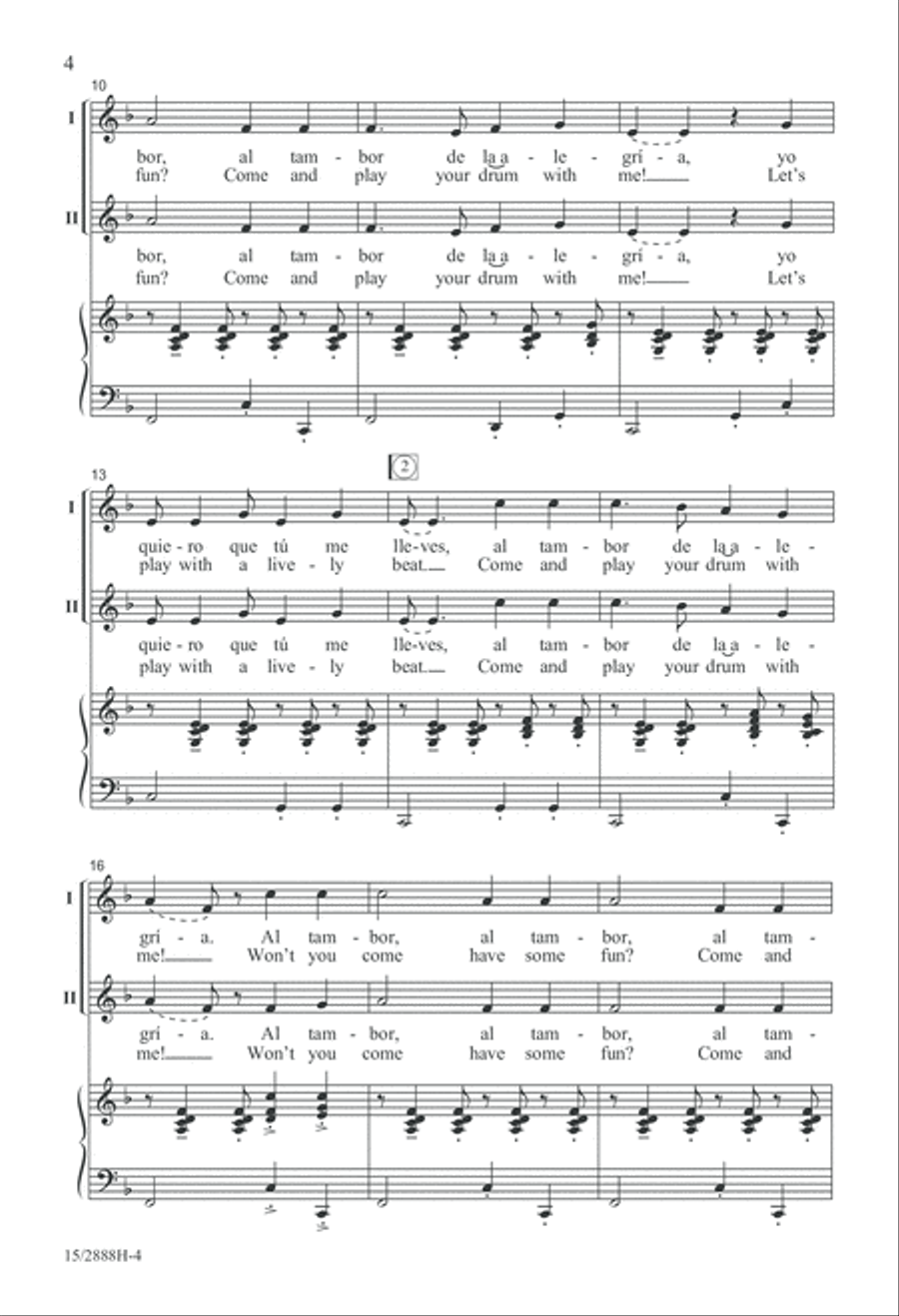 Al Tambor 2-Part scores gallery preview page 4