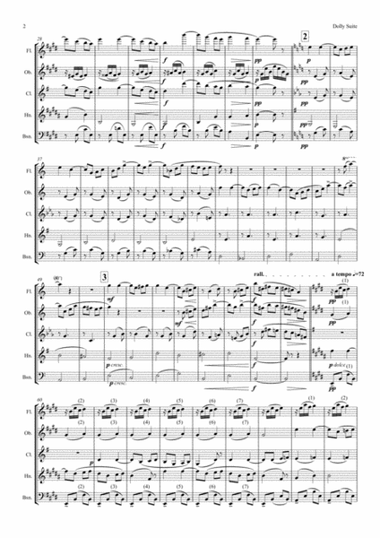 Fauré: Dolly Suite Op.56 Complete - wind quintet image number null