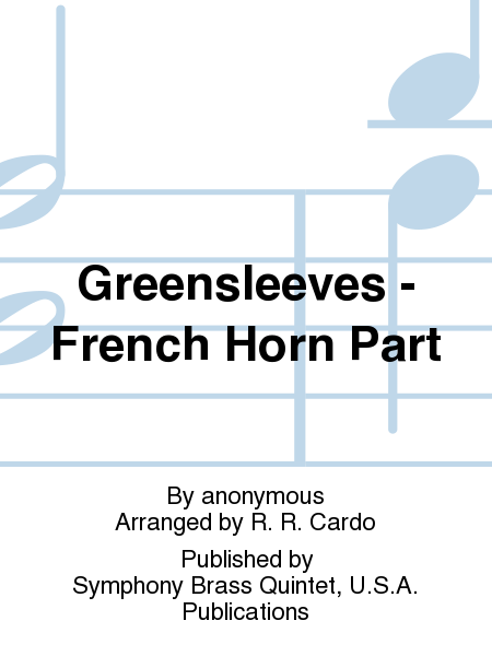 Greensleeves - French Horn Part image number null