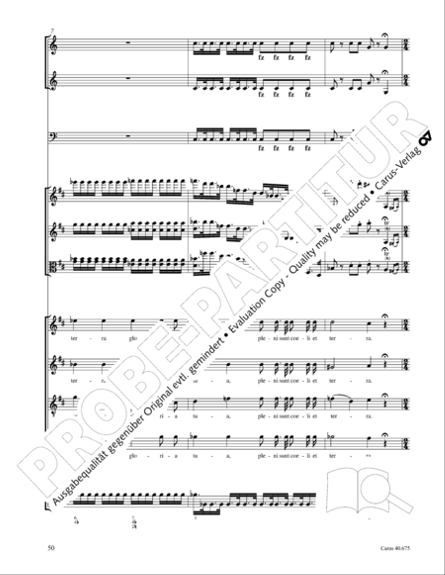 Mass in G Major STB scores gallery preview page 63