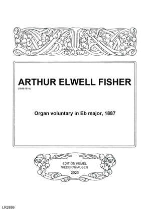 Book cover for Organ voluntary in Eb major, 1887