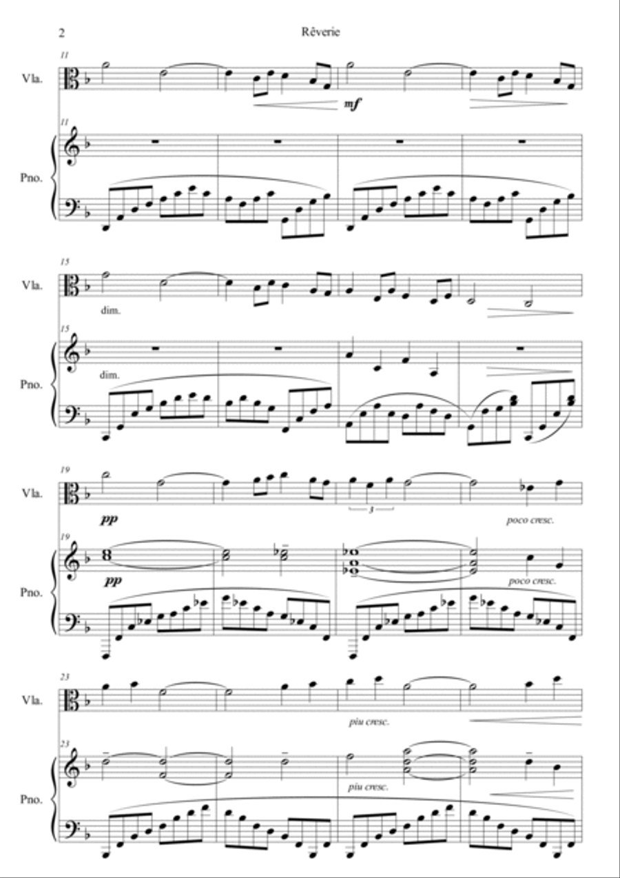 Reverie Viola scores gallery preview page 2