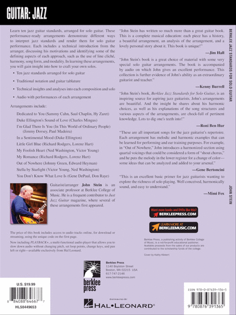 Berklee Jazz Standards for Solo Guitar Electric Guitar scores gallery preview page 7