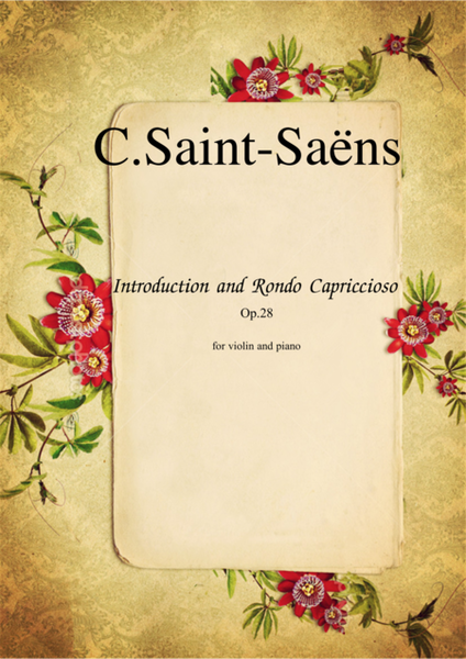Introduction and Rondo Capriccioso by Camille Saint-Saens for violin and piano