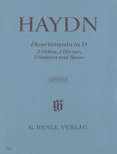 Joseph Haydn: Divertimento for 2 Flutes, 2 Horns, 2 Violins and Basso Continuo D major Hob. II: 8