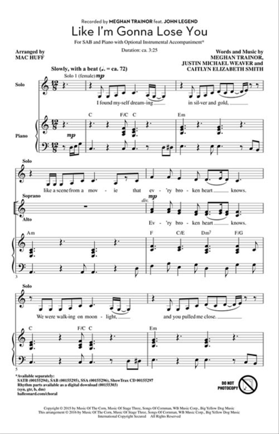 <br>Sheet music extract