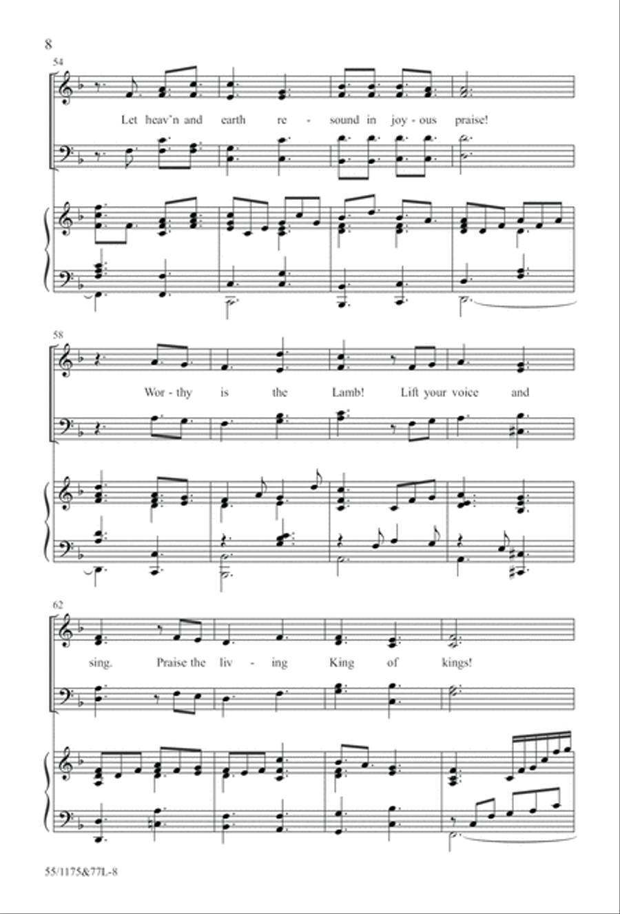 Behold the Lamb! 4-Part scores gallery preview page 9