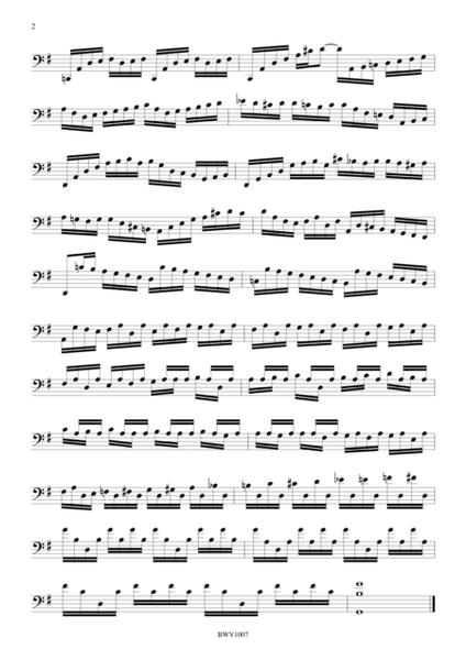 Bach — Cello Suite No.1 in G Major