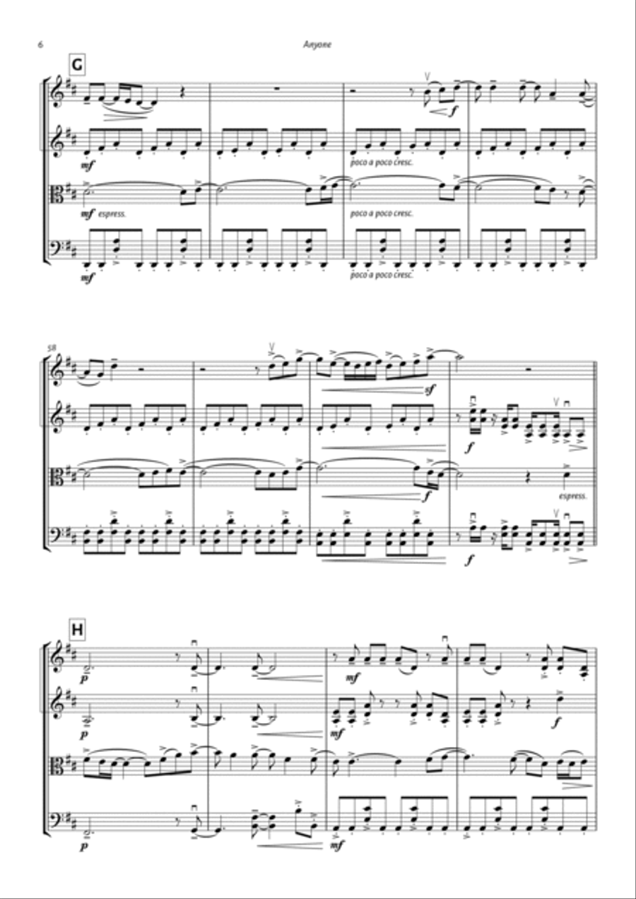 Anyone String Quartet scores gallery preview page 6
