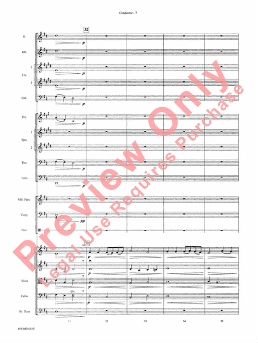 River Songs (based on Deep River and Shall We Gather at the River) Full Orchestra scores gallery preview page 10