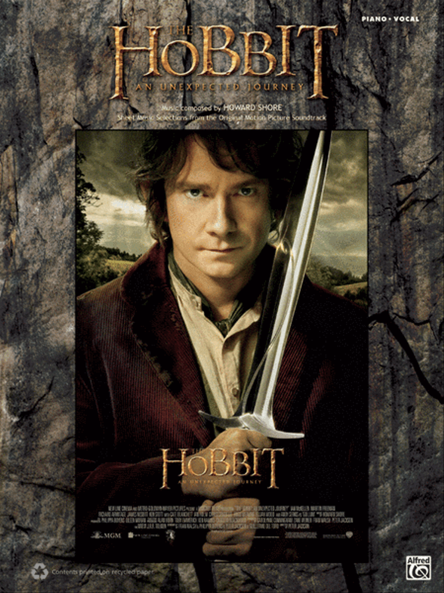 The Hobbit -- An Unexpected Journey Piano, Vocal, Guitar scores gallery preview page 1