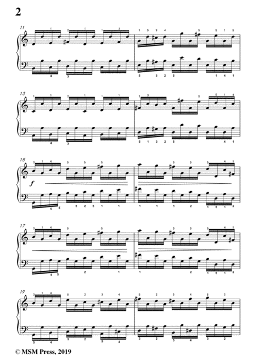 Czerny-The School of Velocity,Op.299 No.20,Molto vivace in C Major,for Piano Piano Solo scores gallery preview page 4