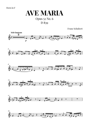 Book cover for Ave Maria (Schubert) for French Horn