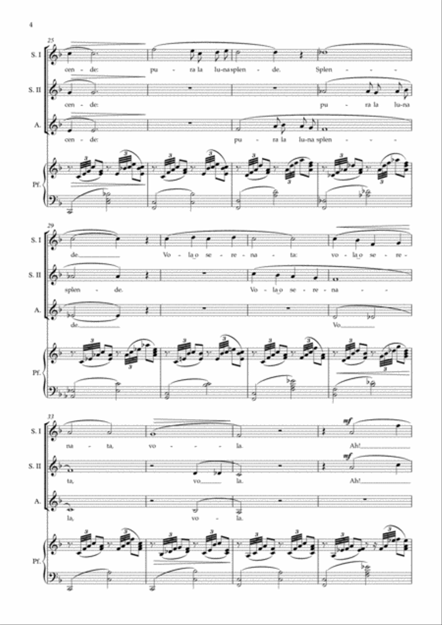 La serenata La serenata SSA scores gallery preview page 4