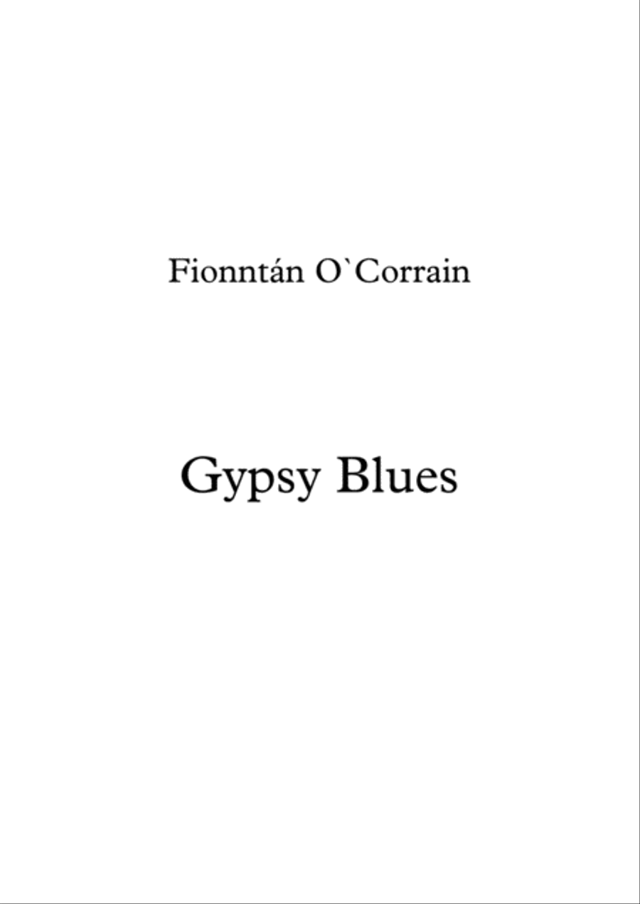 Gypsy Blues for solo Guitar Electric Guitar scores gallery preview page 1