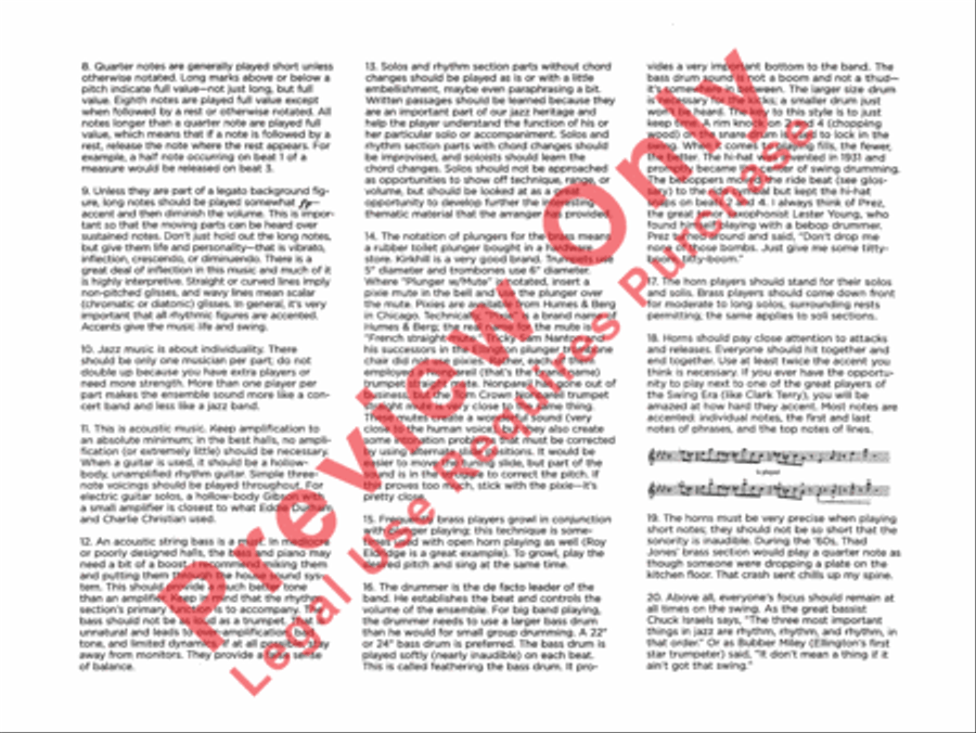 Flying Home Jazz Ensemble scores gallery preview page 5