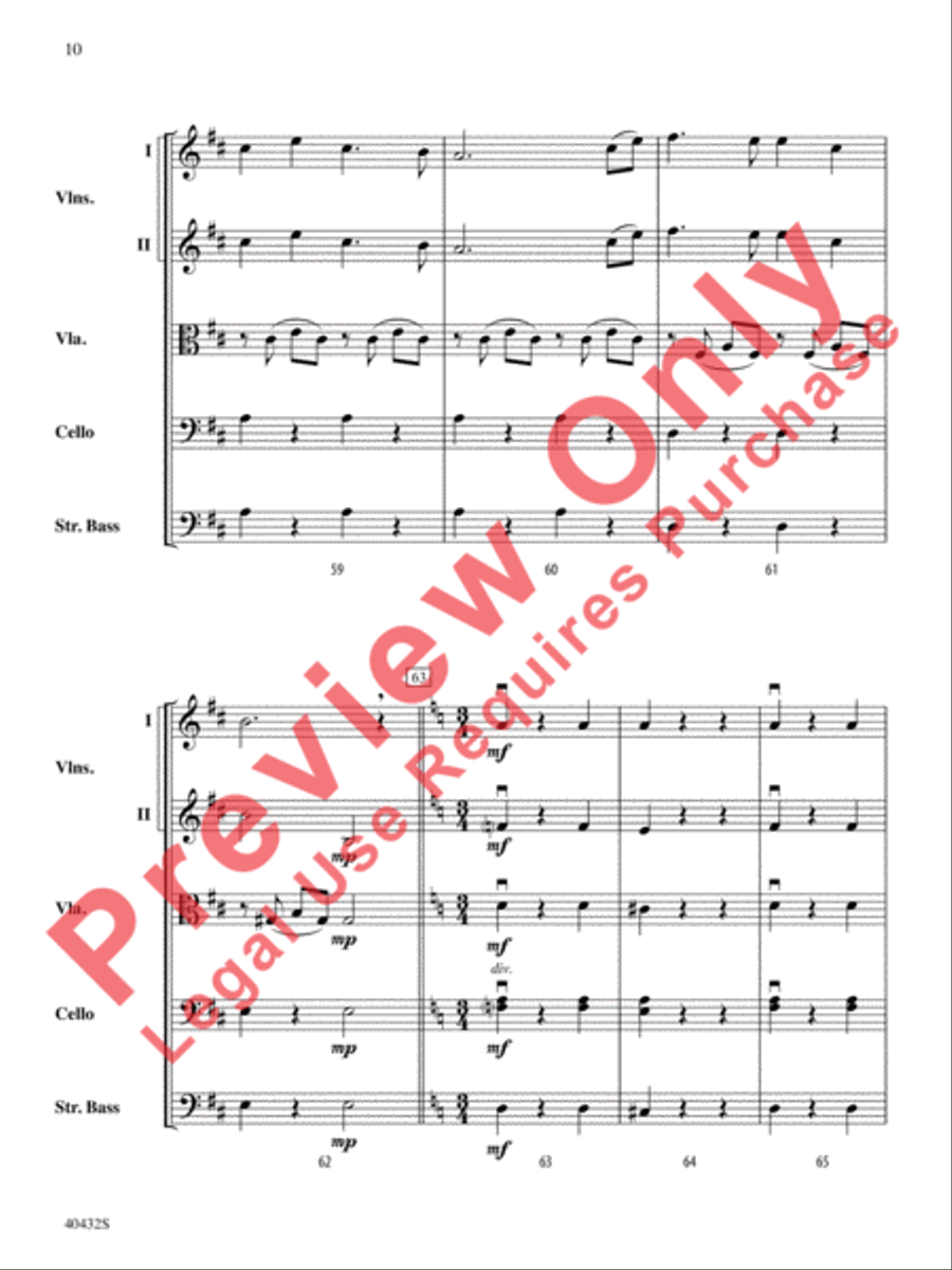 A Very Respectable Hobbit (from The Hobbit: An Unexpected Journey) String Orchestra scores gallery preview page 23