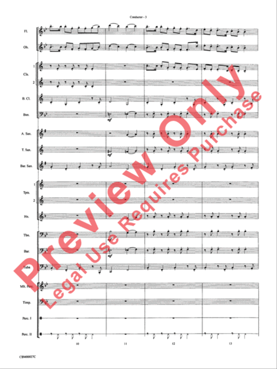 How the Grinch Stole Christmas Concert Band scores gallery preview page 6