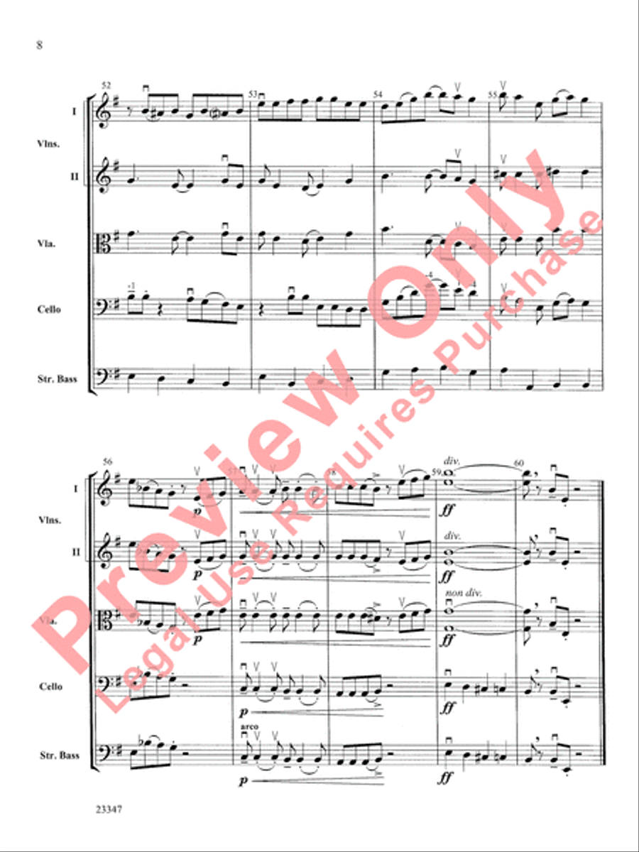 Didn't My Lord Deliver Daniel? String Orchestra scores gallery preview page 9