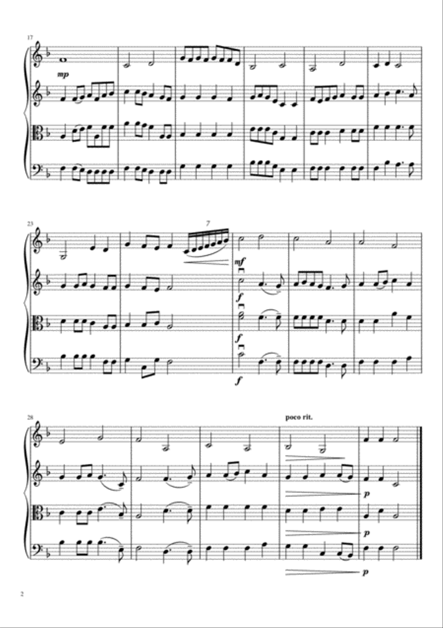 Simple Gifts Simple Gifts String Quartet scores gallery preview page 3