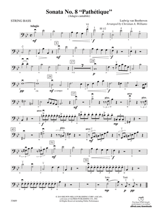 Sonata No. 8 "Pathetique": String Bass