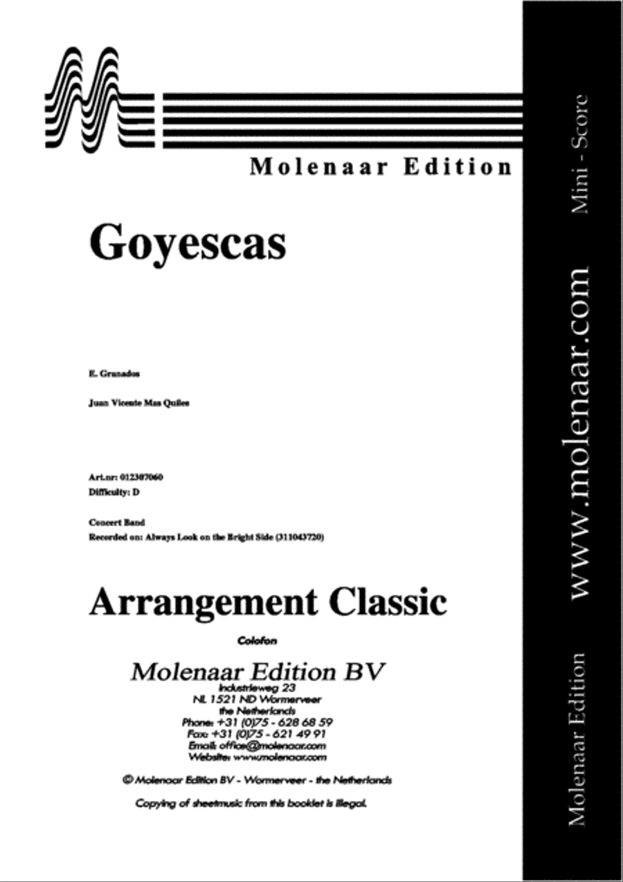 Goyescas Goyescas Concert Band scores gallery preview page 2