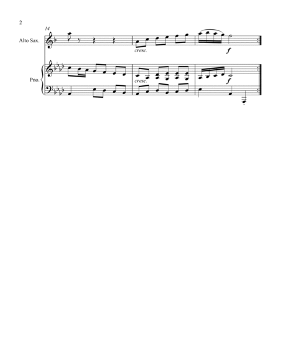 Polonaise Woodwind Duet scores gallery preview page 2