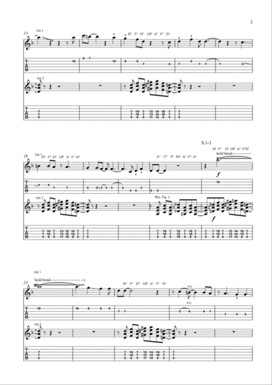 PUSH Electric Guitar scores gallery preview page 3