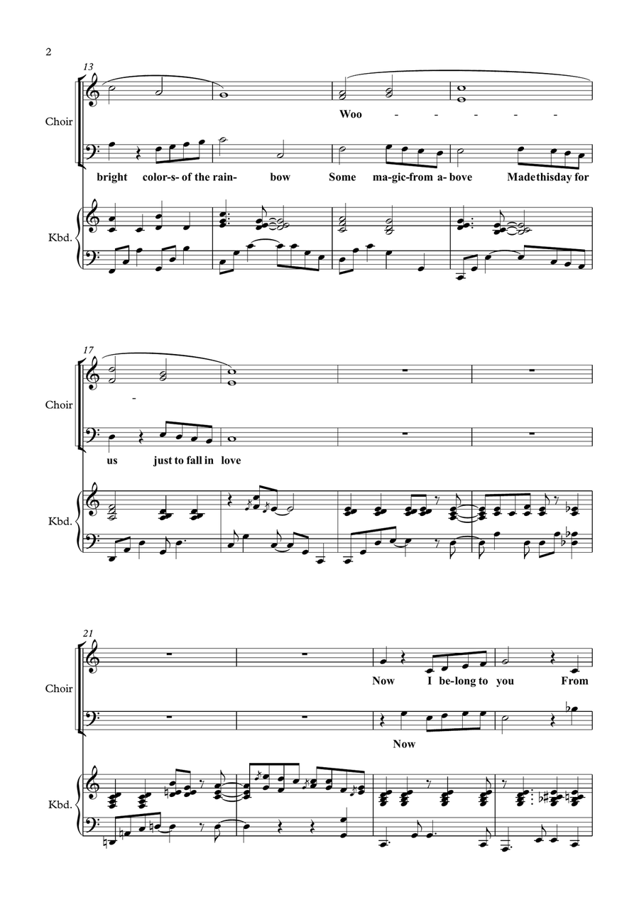 A Lover's Concerto 4-Part scores gallery preview page 2