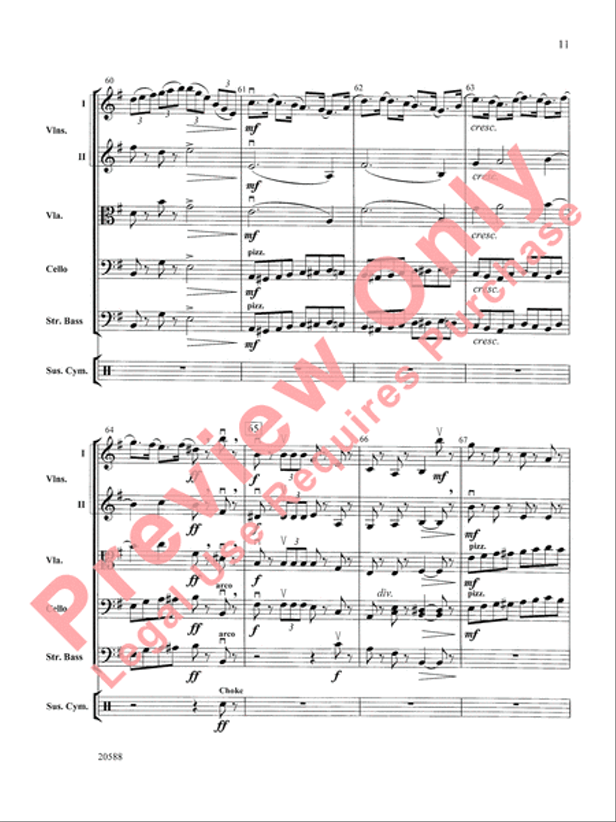 March of the Nutcracker String Orchestra scores gallery preview page 12