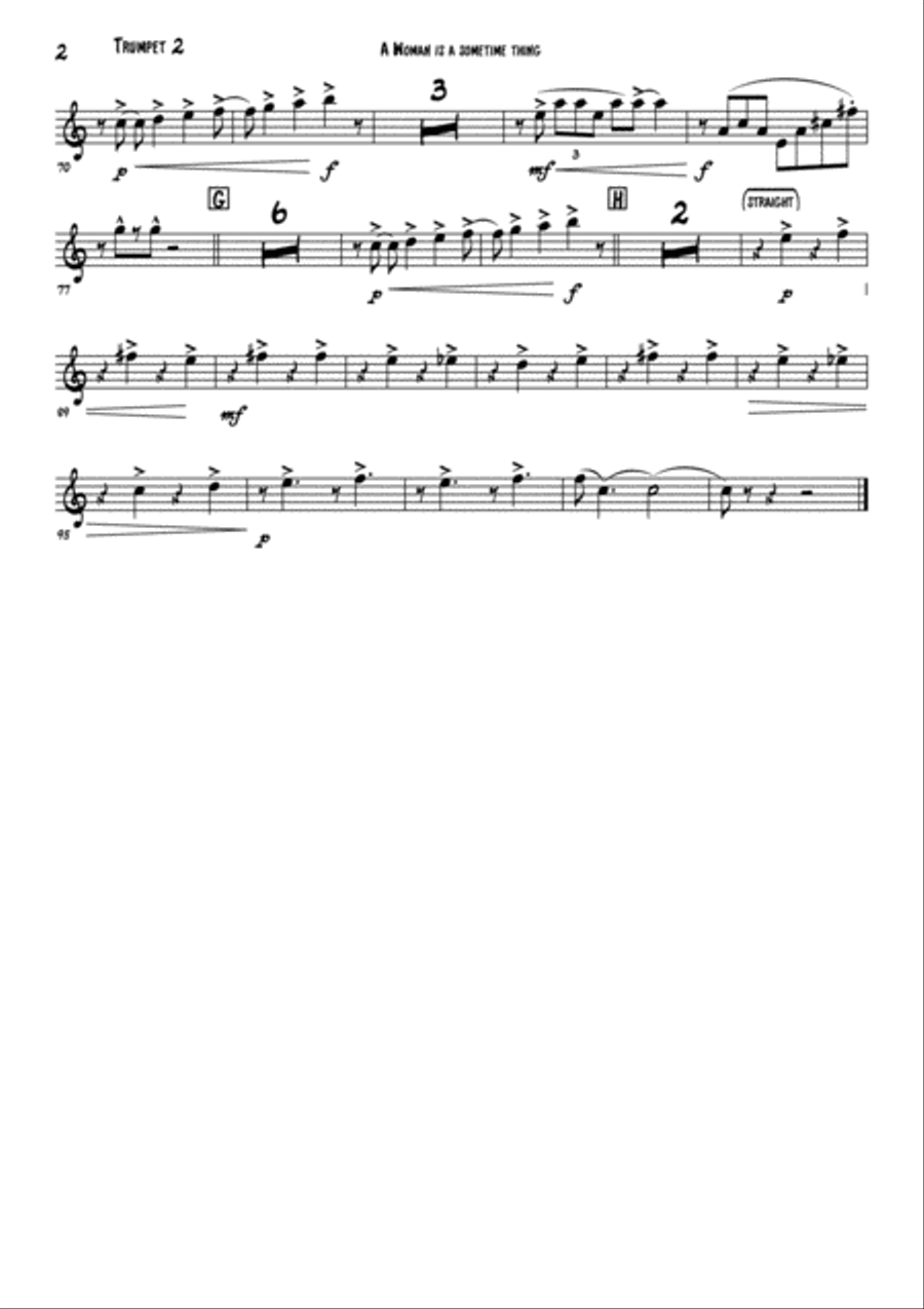 A Woman Is A Sometime Thing from PORGY AND BESS Small Ensemble scores gallery preview page 6