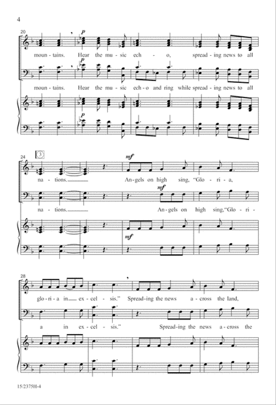 And the Angels Sang And the Angels Sang 4-Part scores gallery preview page 5