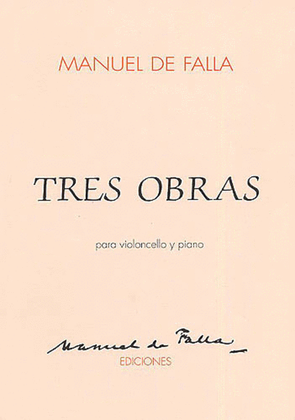 Book cover for 3 Obras Para Violoncello Y Piano