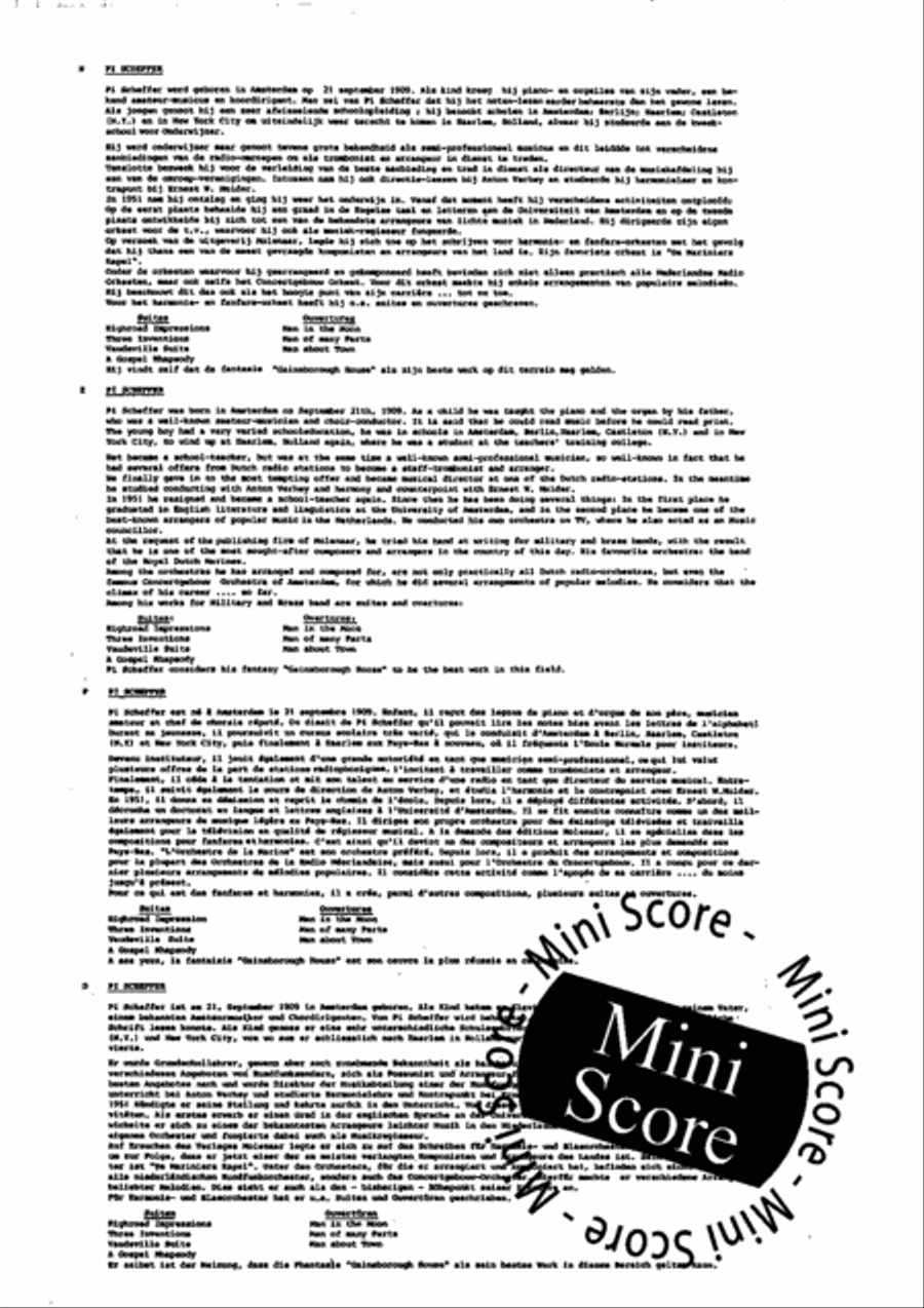 Vaudeville Suite Vaudeville Suite Concert Band scores gallery preview page 5