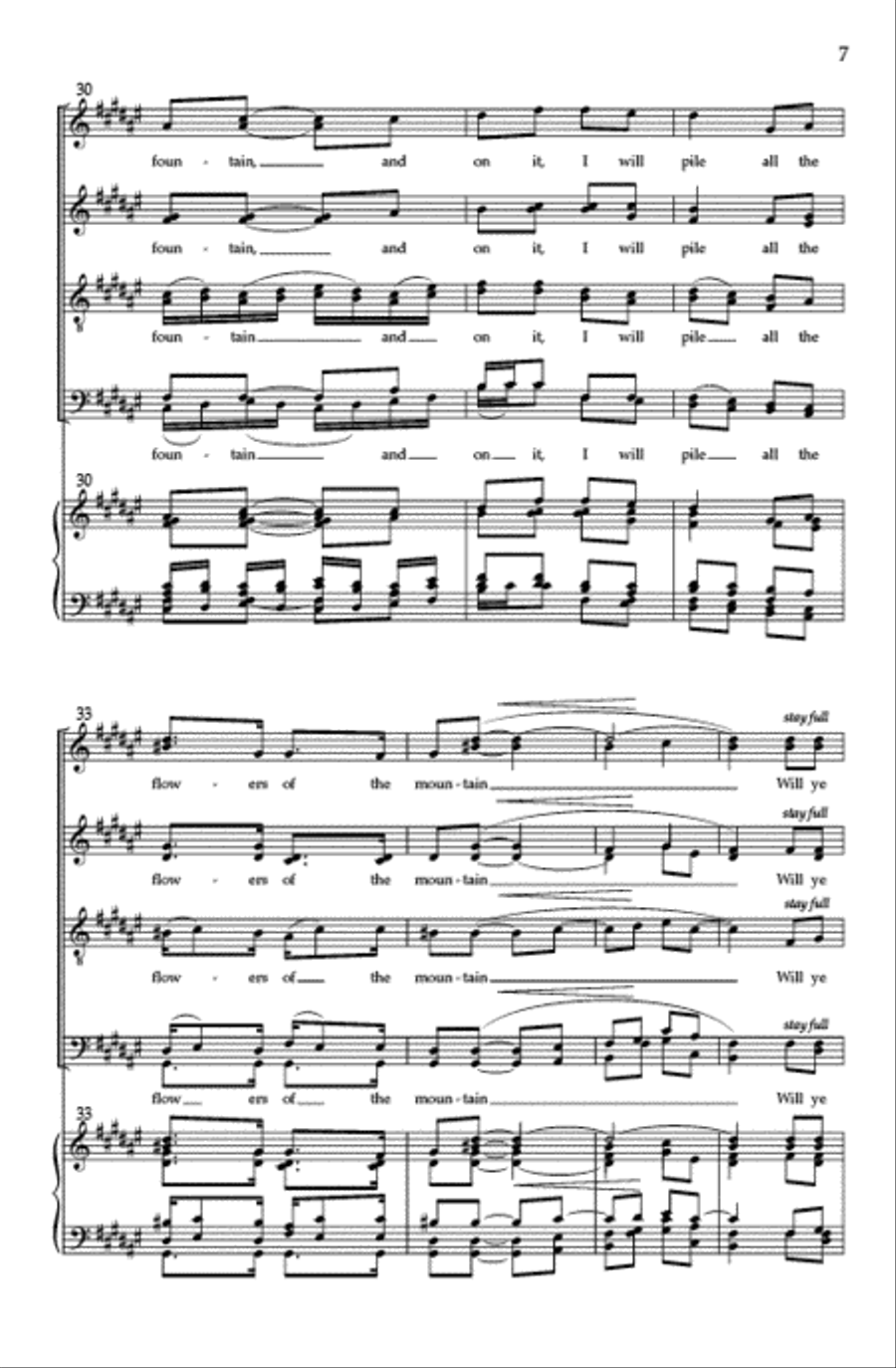 The Wild Mountain Thyme The Wild Mountain Thyme Divisi scores gallery preview page 6
