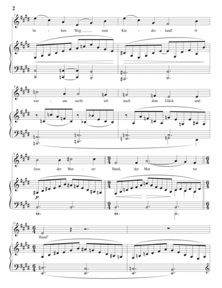 BRAHMS: Heimweh II, Op. 63 no. 8 (transposed to E major)