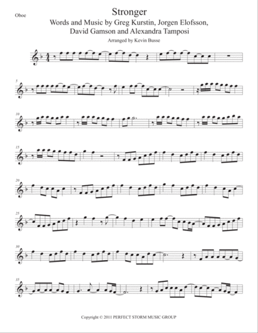 What Doesn't Kill You Oboe Solo scores gallery preview page 1