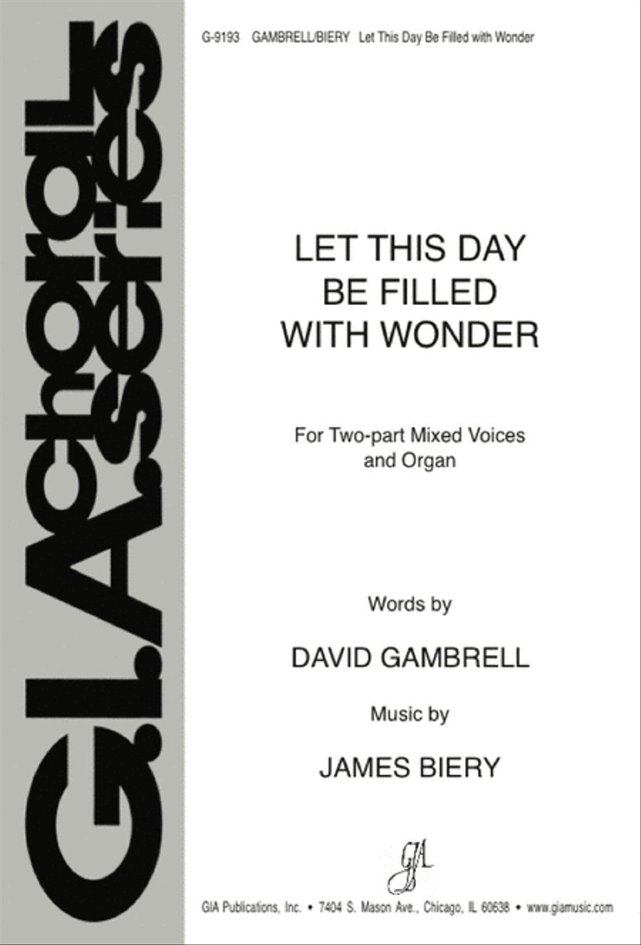 Let This Day Be Filled with Wonder 2-Part scores gallery preview page 1