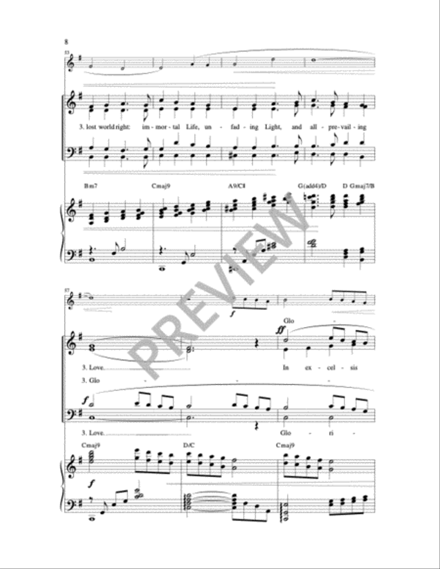 Light of the World 4-Part scores gallery preview page 9