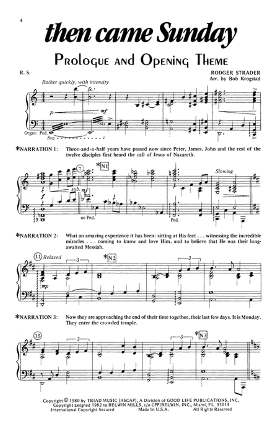 Then Came Sunday 4-Part scores gallery preview page 6