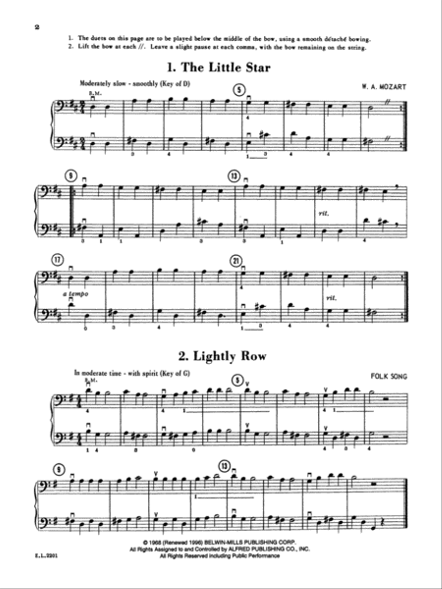 Beautiful Music for Two String Instruments, Book 1 Chamber Orchestra scores gallery preview page 2