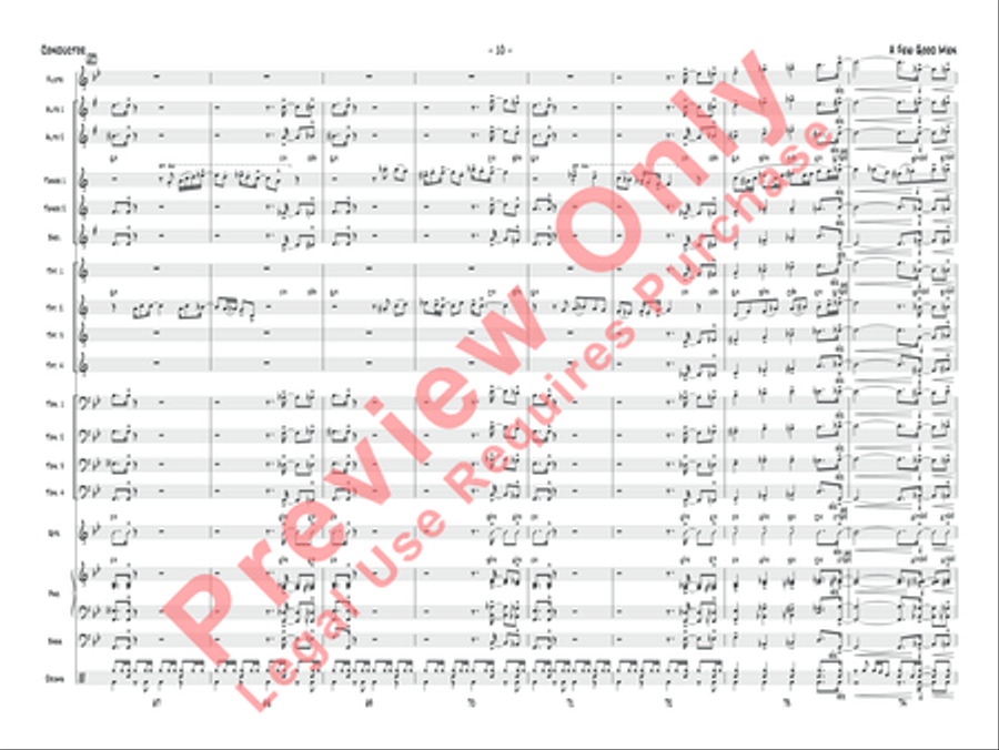 A Few Good Men Jazz Ensemble scores gallery preview page 11