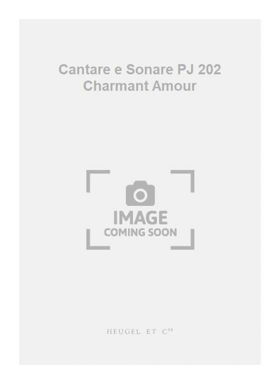Cantare e Sonare PJ 202 Charmant Amour Voice scores gallery preview page 1