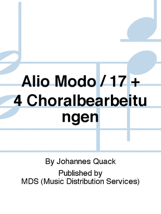alio modo / 17 + 4 Choralbearbeitungen