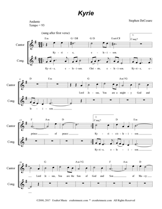 Mass Of Our Lady Of Mercy (Lead Sheet Edition)