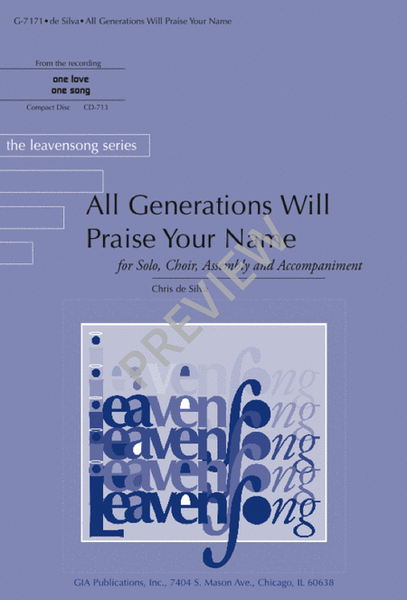 All Generations Will Praise Your Name image number null