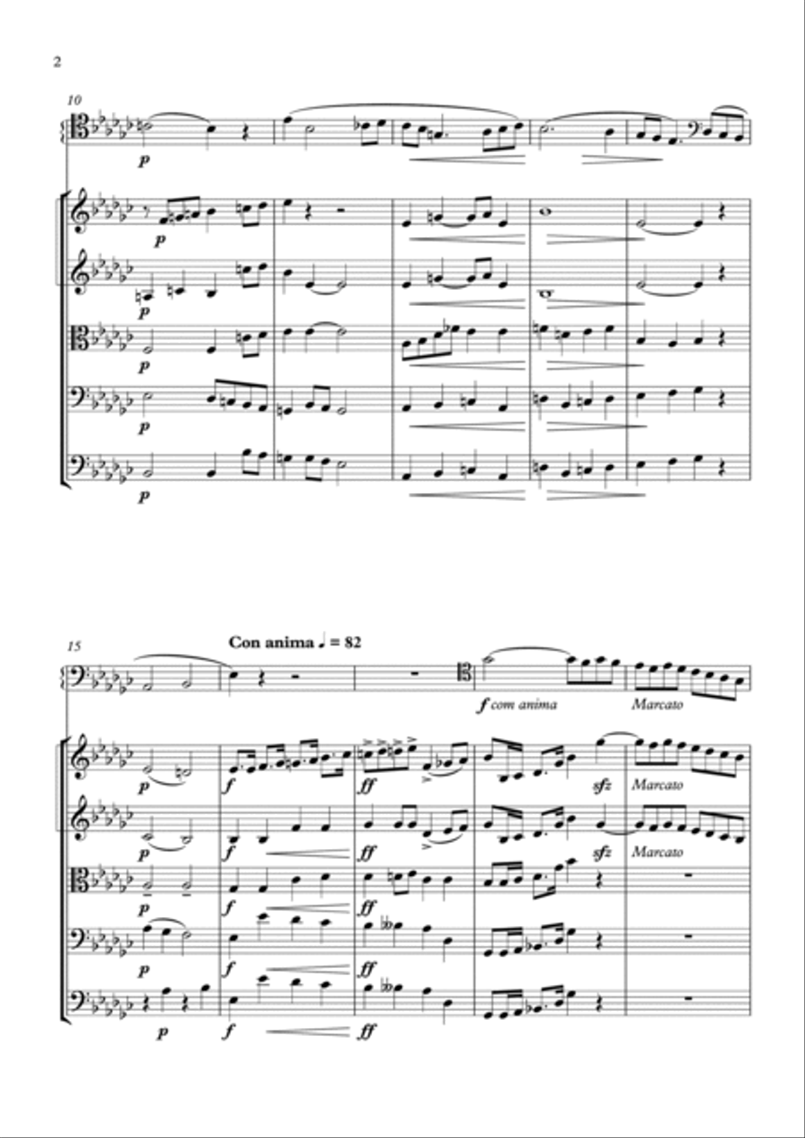 MORCEAU SYMPHONIQUE String Orchestra scores gallery preview page 3