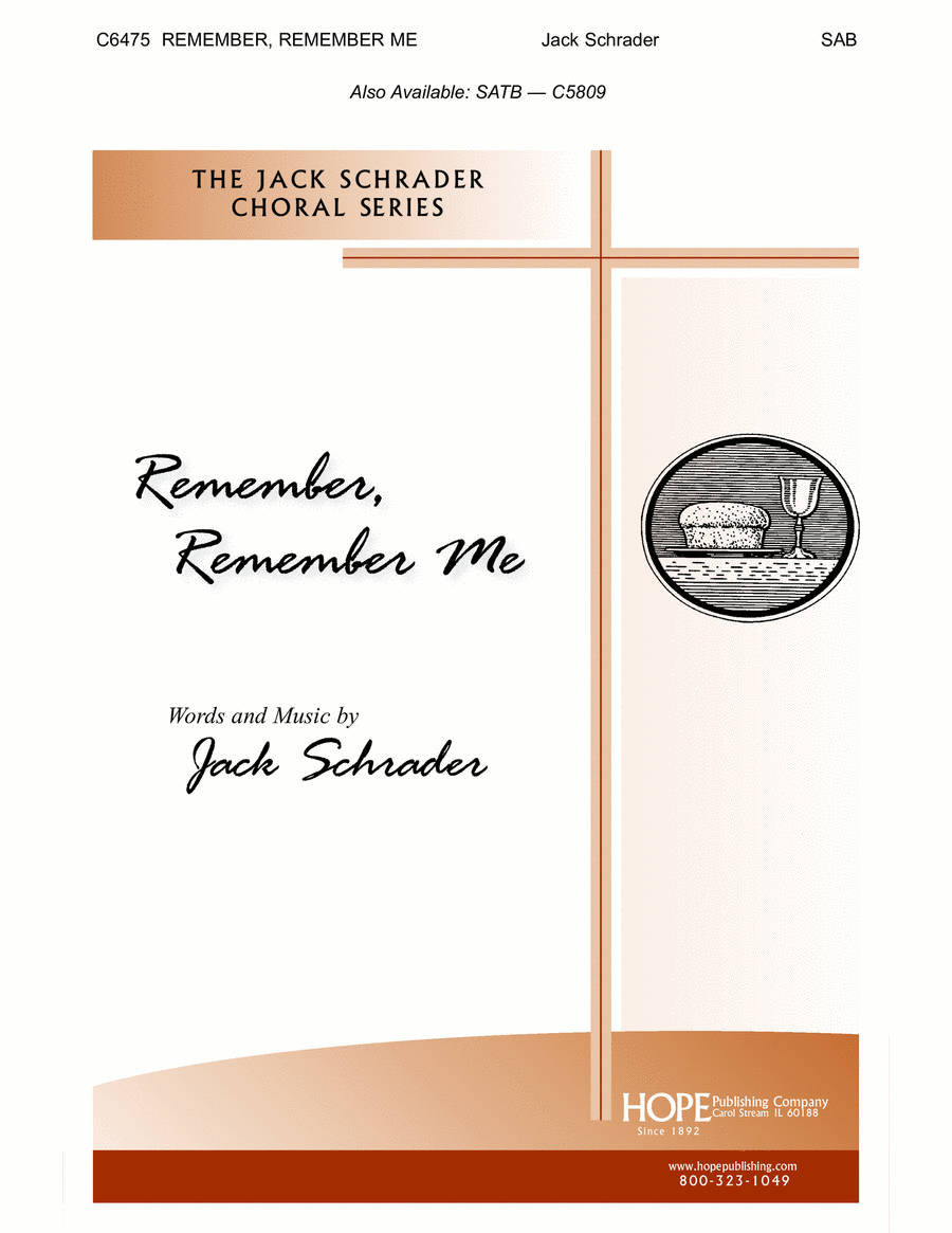 Remember, Remember Me Remember, Remember Me 3-Part scores gallery preview page 1