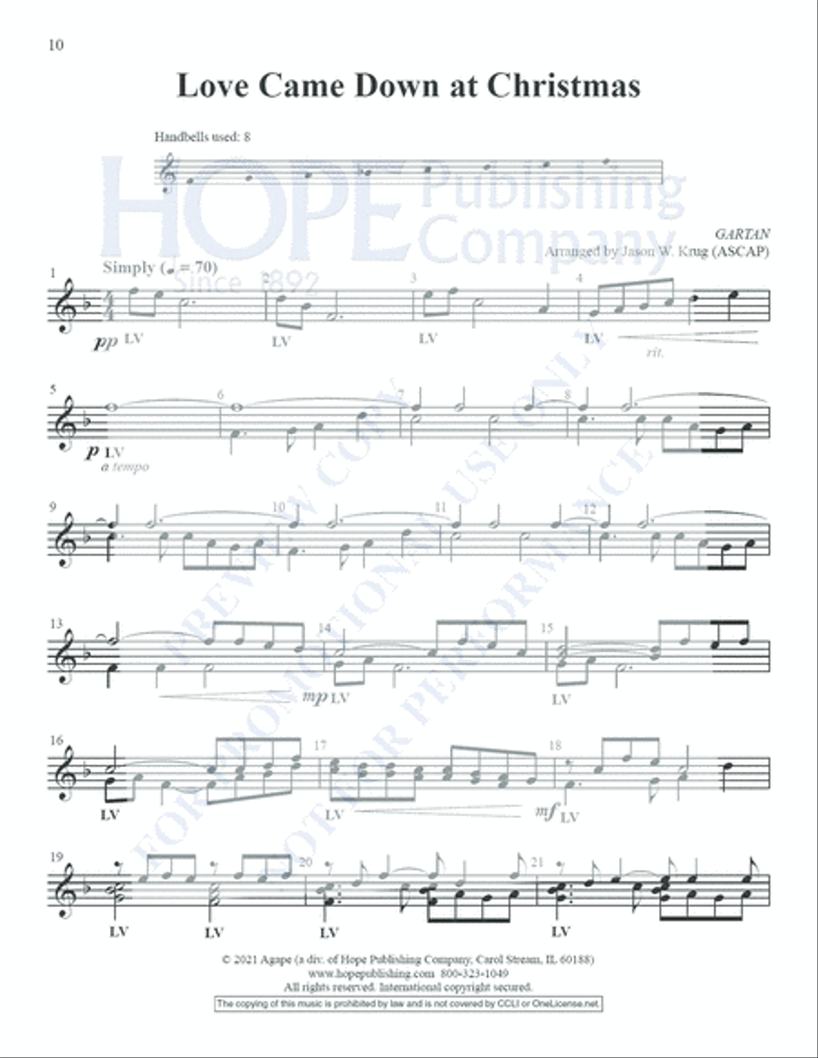 Small-ER But Mighty, Vol. 1 for Christmas Repoducible Handbell Choir scores gallery preview page 11