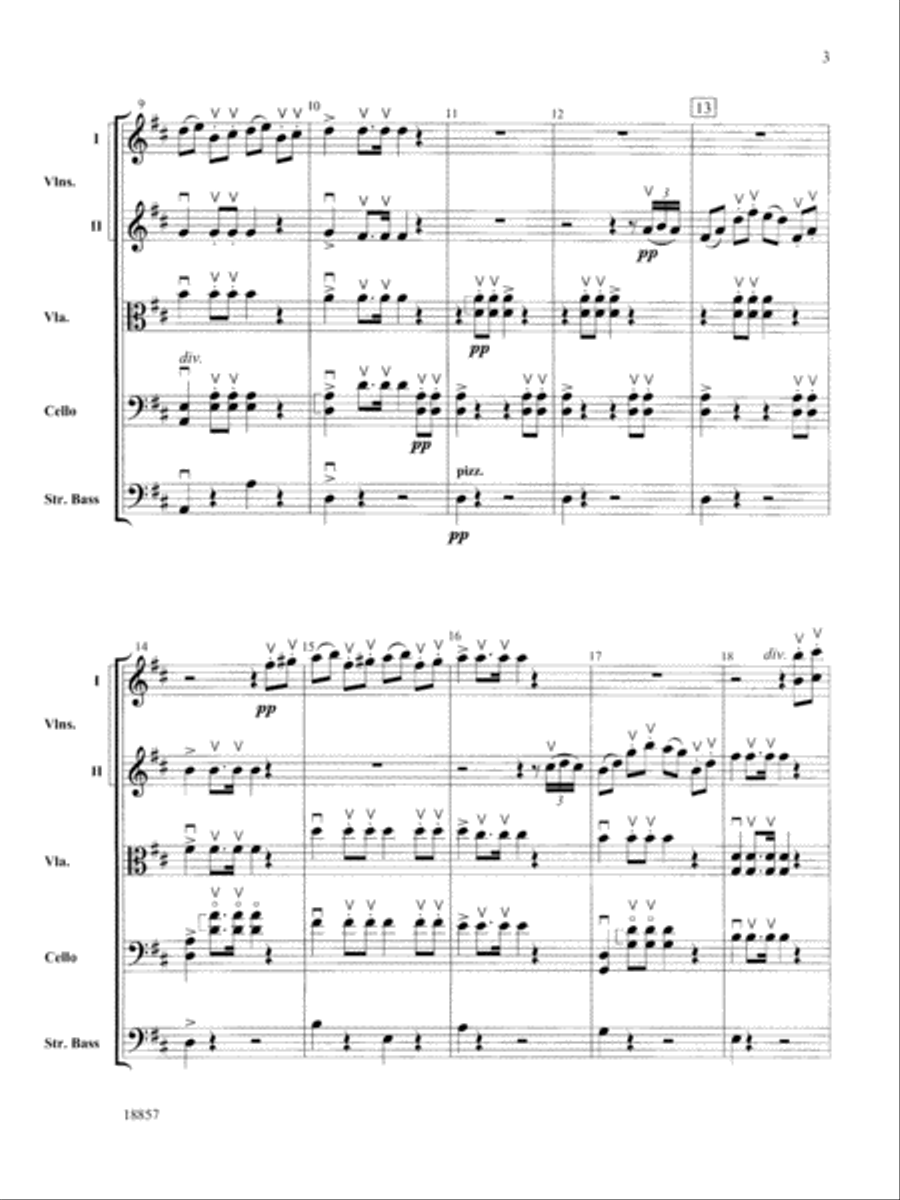 Wedding Day at Troldhaugen: Score String Orchestra scores gallery preview page 3